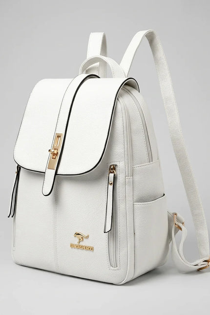 Sac à dos cuir vegan ville femme élégant - Vue 2 - Sac