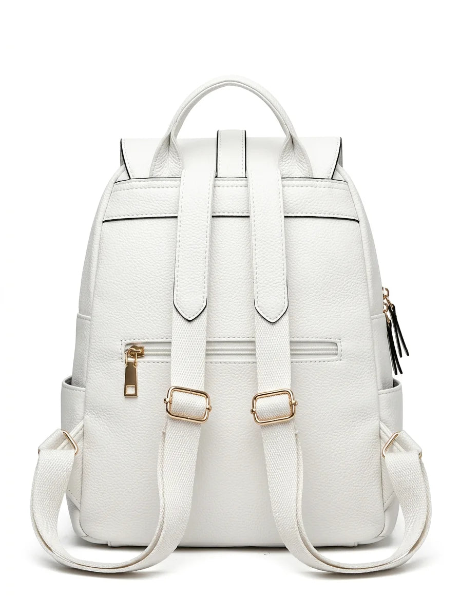 Sac à dos cuir vegan ville femme élégant - Vue 3 - Sac