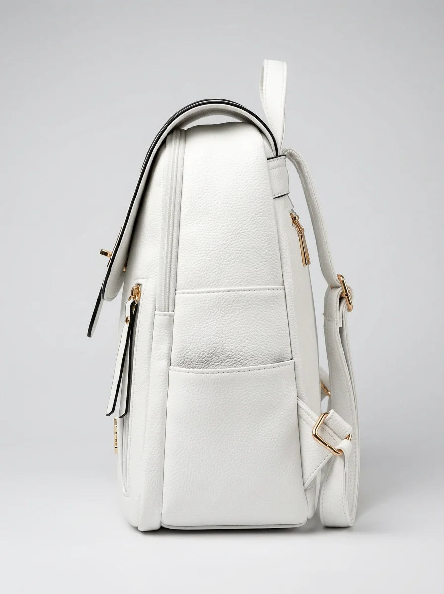Sac à dos cuir vegan ville femme élégant - Vue 4 - Sac