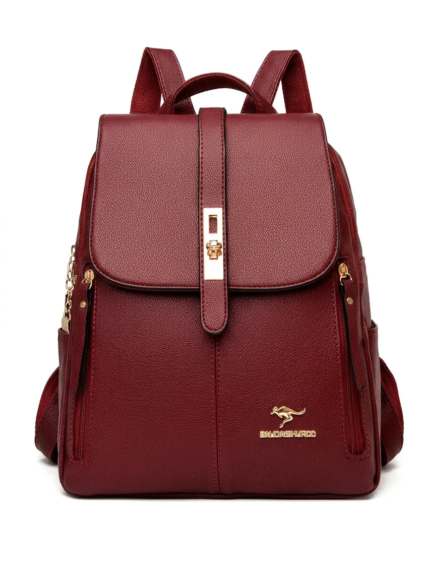 Sac à dos cuir vegan ville vintage femme - Vue 1 - Sac