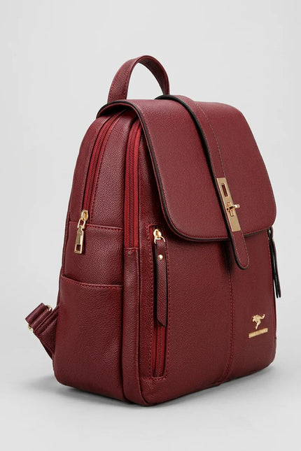 Sac à dos cuir vegan ville vintage femme - Vue 2 - Sac