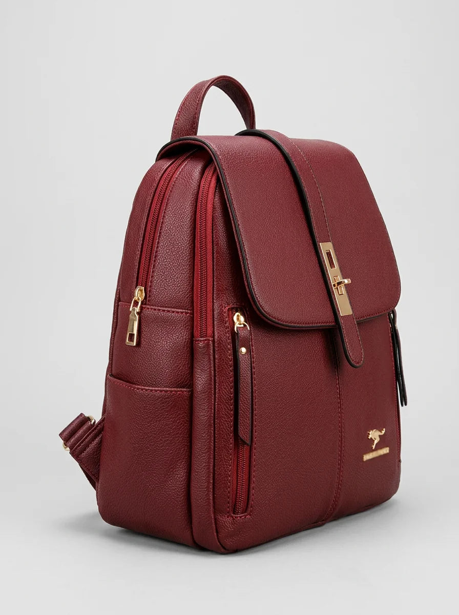 Sac à dos cuir vegan ville vintage femme - Vue 2 - Sac