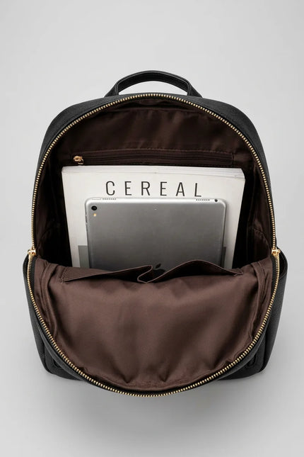 Sac à dos cuir vegan ville vintage femme - Vue 4 - Sac