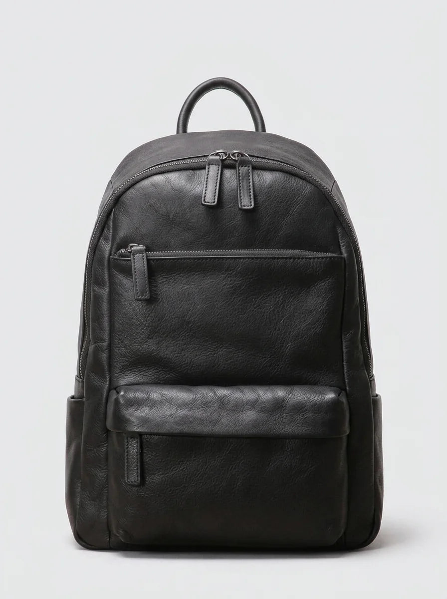 Sac à dos cuir véritable homme business élégant - Vue 5 - Sac
