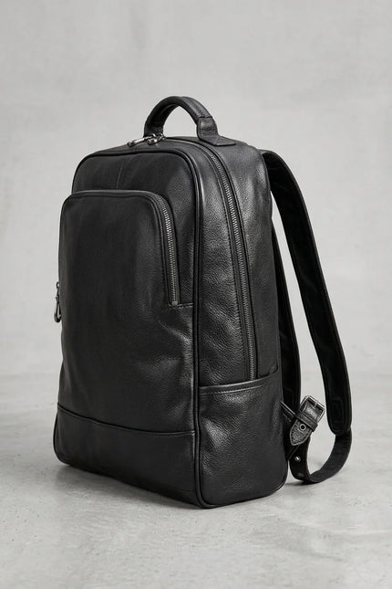 Sac à dos cuir véritable homme ordinateur élégant - Vue 2 - Sac