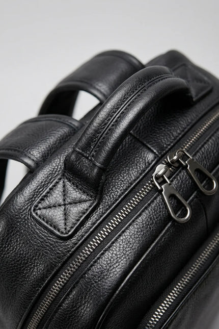 Sac à dos cuir véritable homme ordinateur élégant - Vue 4 - Sac