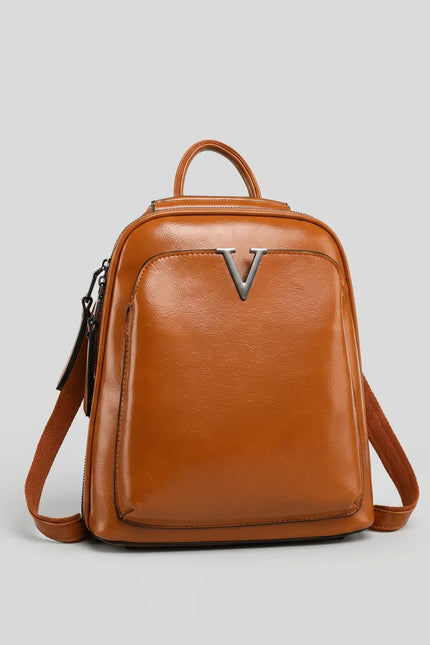 Sac à dos cuir verni femme élégant et imperméable - Vue 3 - Sac