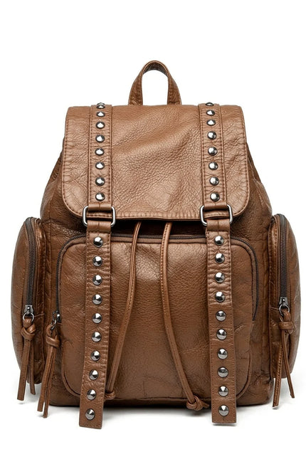 Sac à dos femme cuir vegan élégant quotidien - Vue 1 - Sac