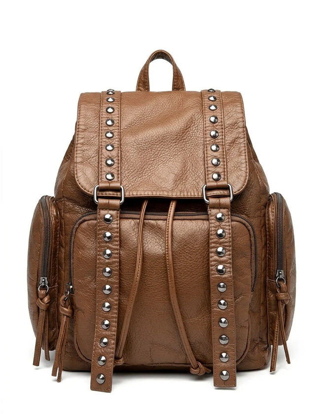 Sac à dos femme cuir vegan élégant quotidien - Vue 1 - Sac