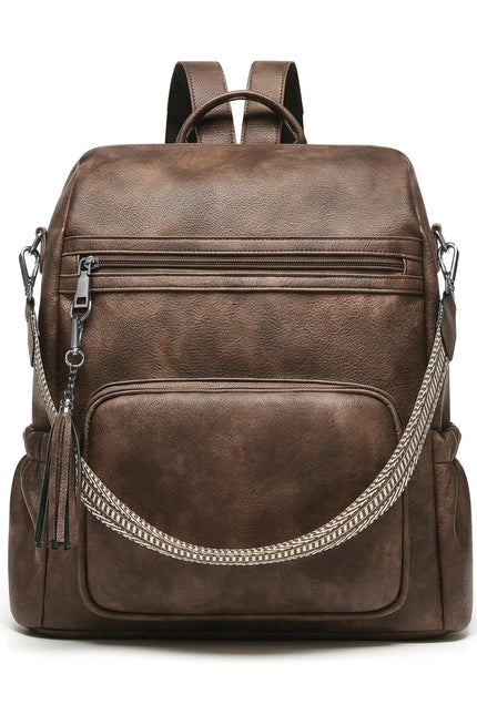 Sac à dos femme cuir vegan élégant quotidien - Vue 1 - Sac