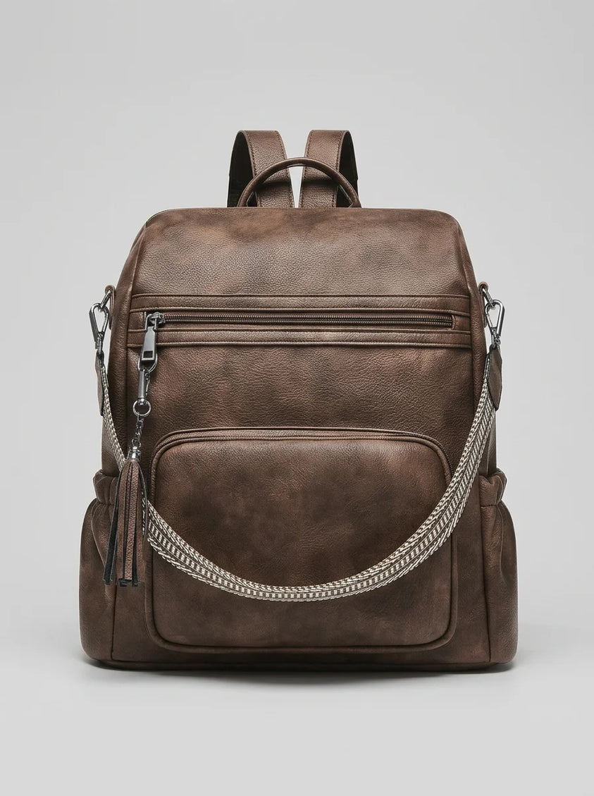 Sac à dos femme cuir vegan élégant quotidien - Vue 2 - Sac