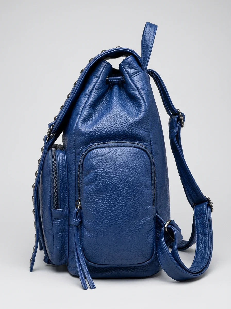 Sac à dos femme cuir vegan élégant quotidien - Vue 3 - Sac