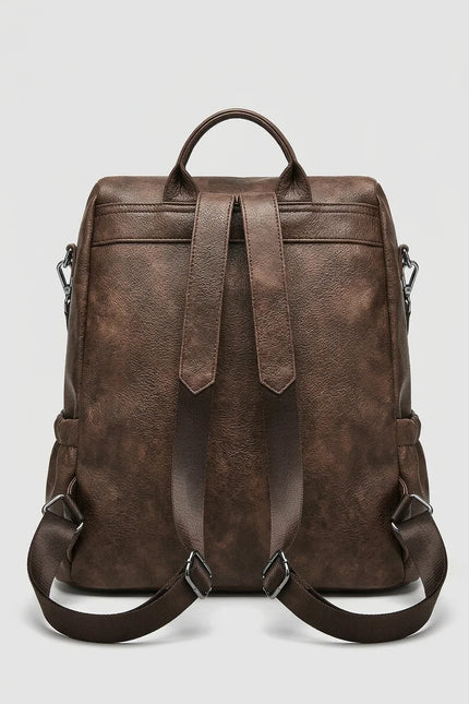 Sac à dos femme cuir vegan élégant quotidien - Vue 3 - Sac