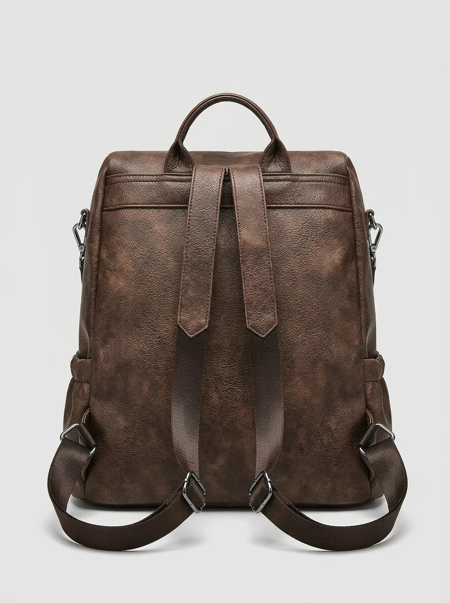 Sac à dos femme cuir vegan élégant quotidien - Vue 3 - Sac