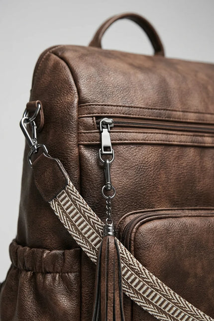 Sac à dos femme cuir vegan élégant quotidien - Vue 4 - Sac