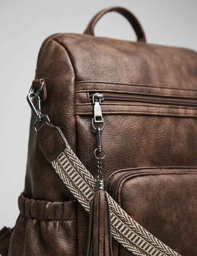 Sac à dos femme cuir vegan élégant quotidien - Vue 4 - Sac