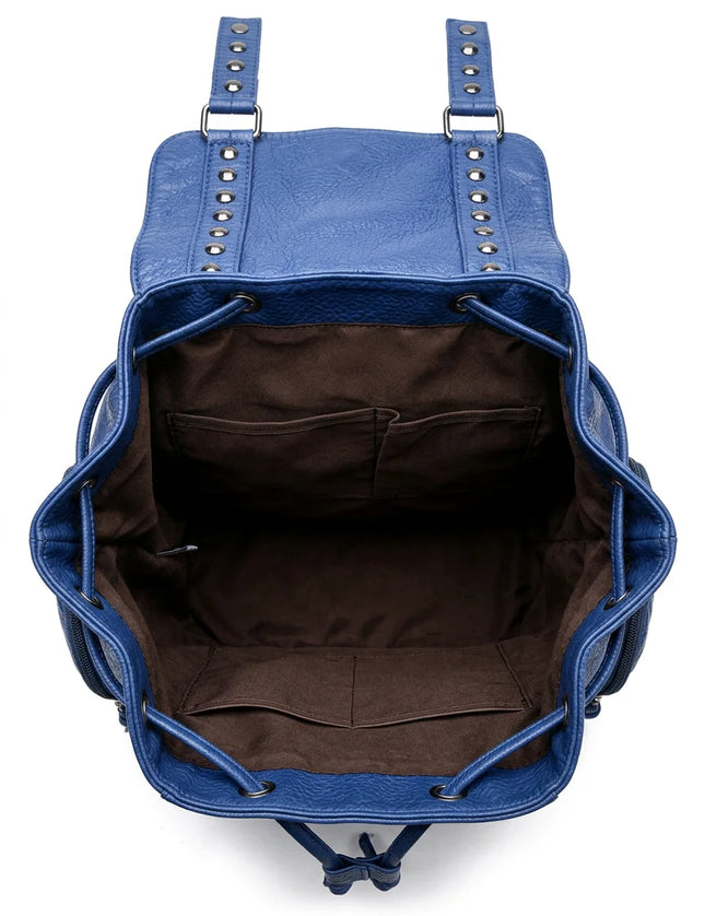 Sac à dos femme cuir vegan élégant quotidien - Vue 6 - Sac