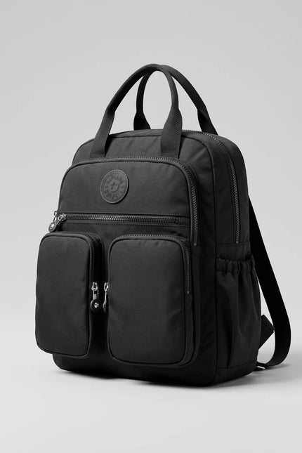 Sac à dos nylon imperméable collège voyage - Vue 2 - Sac