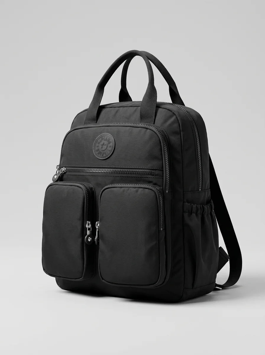 Sac à dos nylon imperméable collège voyage - Vue 2 - Sac