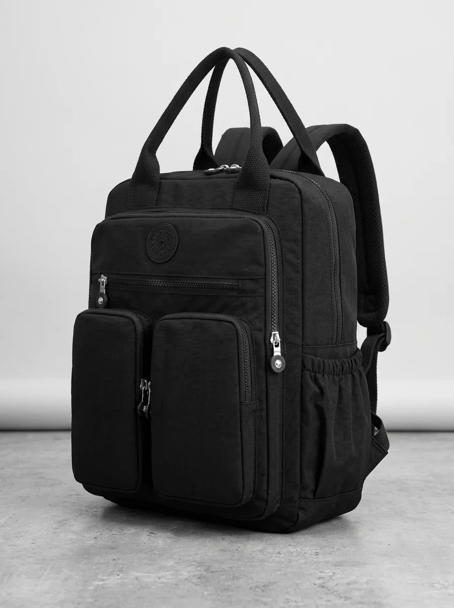 Sac à dos nylon imperméable collège voyage - Vue 2 - Sac