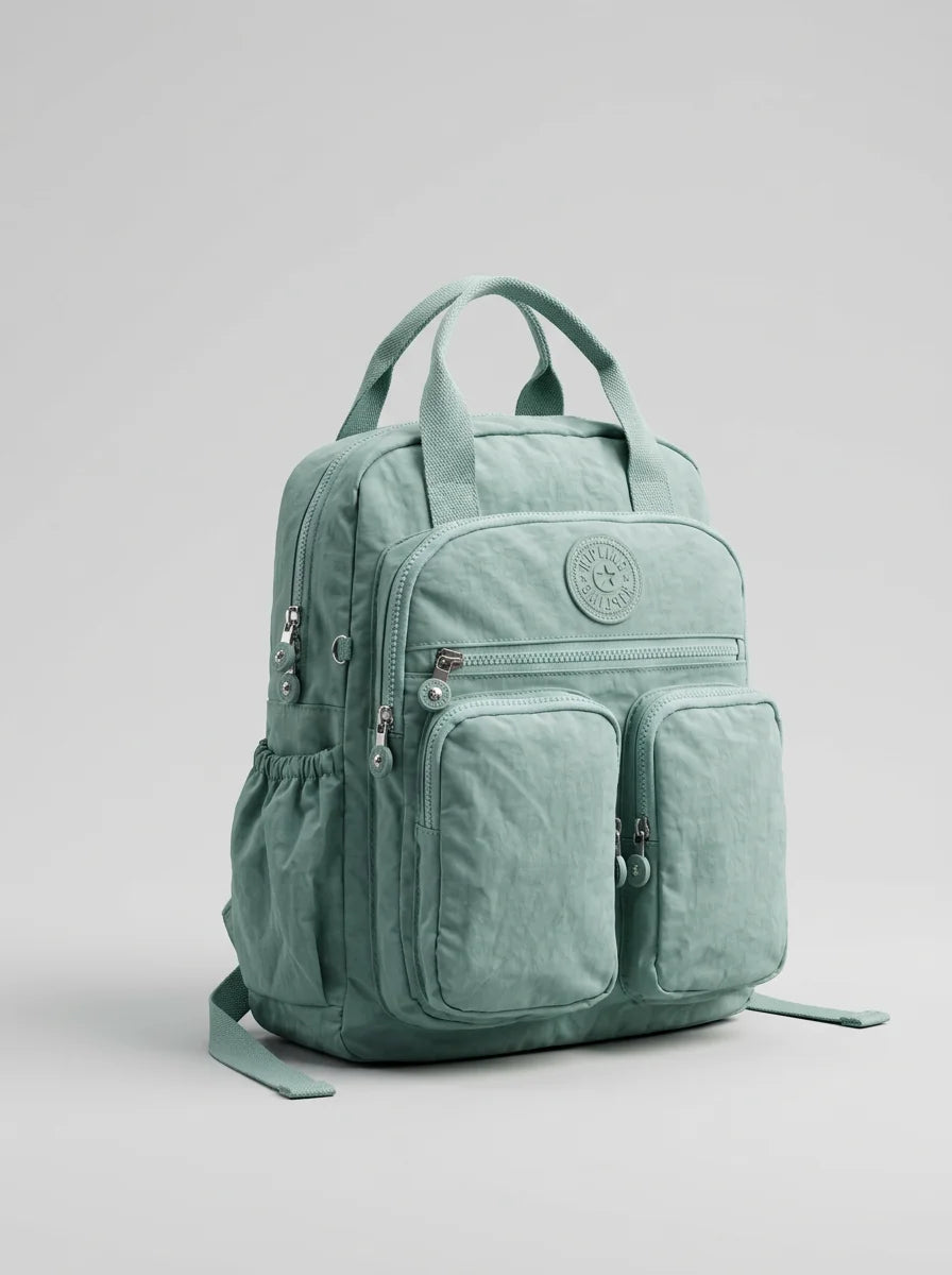 Sac à dos nylon imperméable collège voyage - Vue 3 - Sac