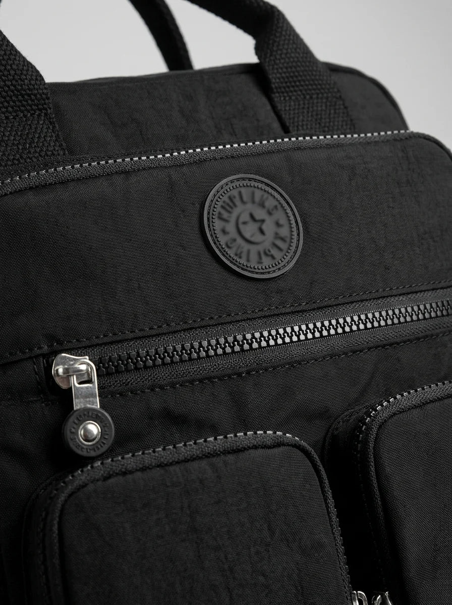 Sac à dos nylon imperméable collège voyage - Vue 5 - Sac