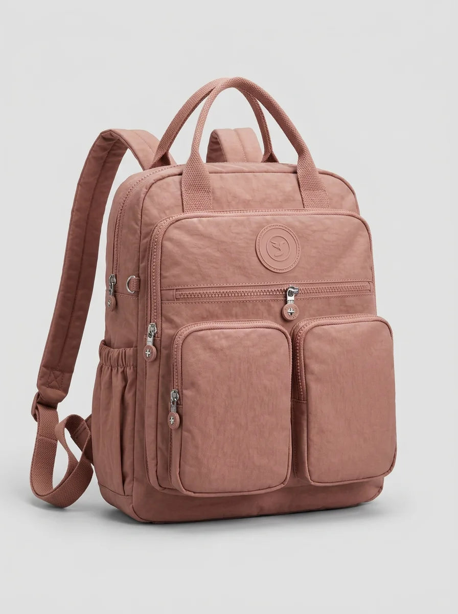 Sac à dos nylon imperméable collège voyage - Vue 6 - Sac