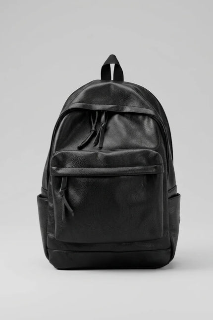 Sac à dos ordinateur 17 pouces cuir vegan femme - Vue 2 - Sac