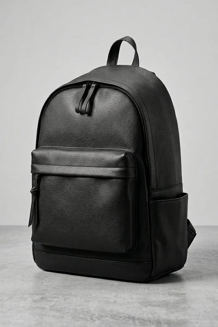 Sac à dos ordinateur 17 pouces cuir vegan femme - Vue 2 - Sac