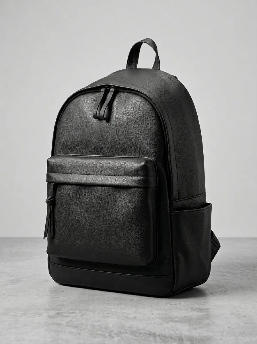 Sac à dos ordinateur 17 pouces cuir vegan femme - Vue 2 - Sac