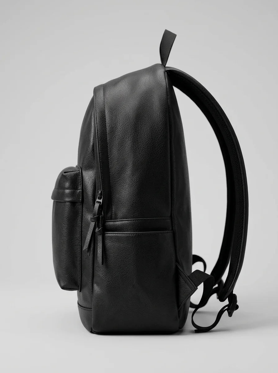 Sac à dos ordinateur 17 pouces cuir vegan femme - Vue 3 - Sac
