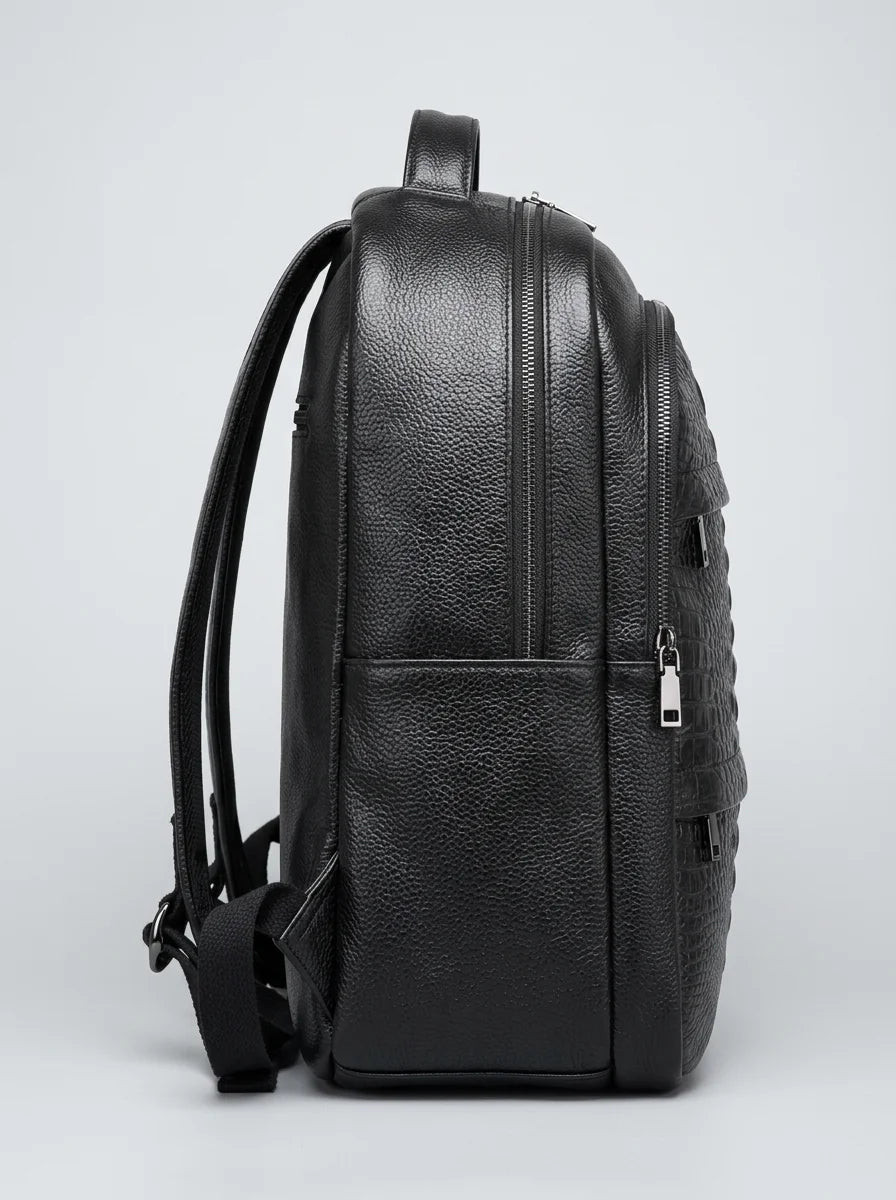 Sac à dos ordinateur femme cuir élégant business - Vue 4 - Sac