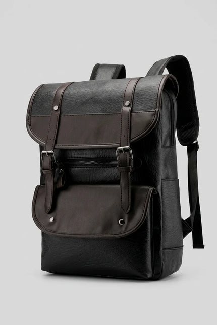 Sac à dos ordinateur 14 pouces cuir végan élégant - Vue 1 - Sac