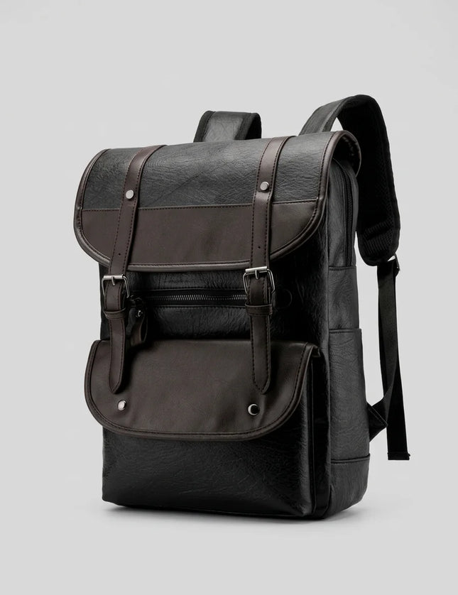 Sac à dos ordinateur 14 pouces cuir végan élégant - Vue 1 - Sac