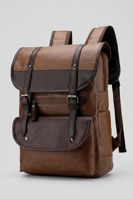 Sac à dos ordinateur 14 pouces cuir végan élégant - Vue 2 - Sac