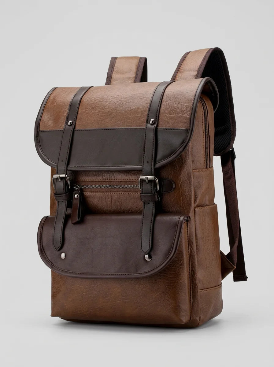 Sac à dos ordinateur 14 pouces cuir végan élégant - Vue 2 - Sac