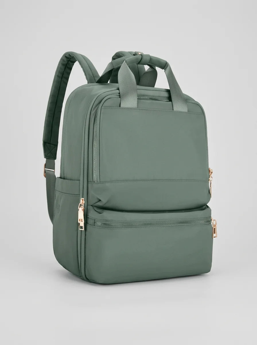Sac à dos ordinateur 14 pouces nylon imperméable femme - Vue 5 - Sac