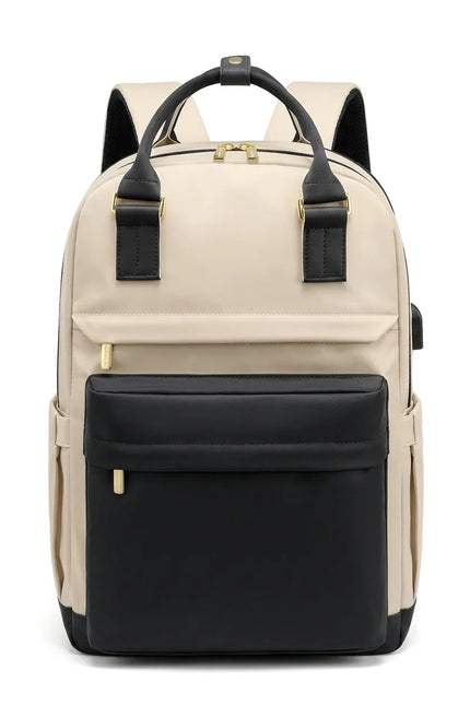Sac à dos ordinateur 15 pouces nylon imperméable femme - Vue 1 - Sac