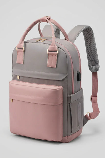Sac à dos ordinateur 15 pouces nylon imperméable femme - Vue 2 - Sac