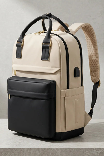 Sac à dos ordinateur 15 pouces nylon imperméable femme - Vue 2 - Sac