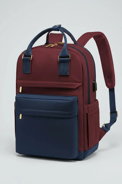 Sac à dos ordinateur 15 pouces nylon imperméable femme - Vue 5 - Sac