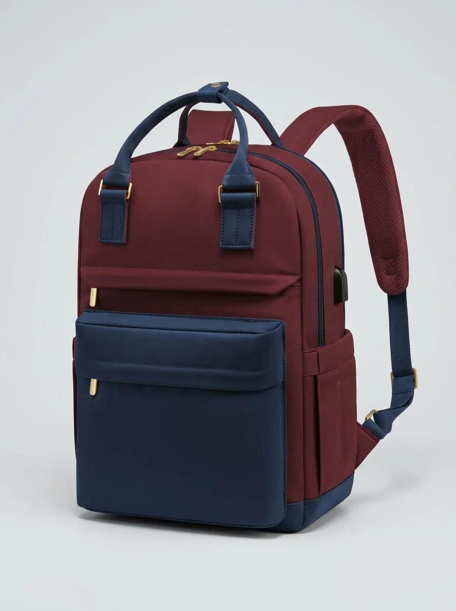 Sac à dos ordinateur 15 pouces nylon imperméable femme - Vue 5 - Sac