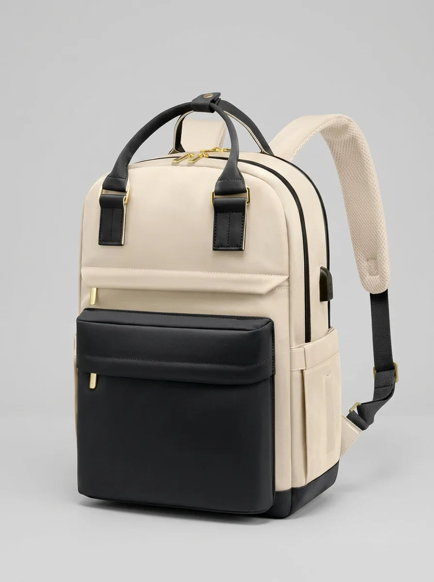 Sac à dos ordinateur 15 pouces nylon imperméable femme - Vue 6 - Sac