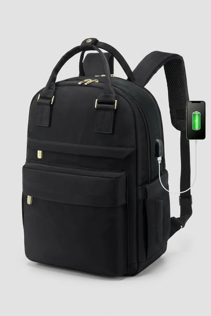 Sac à dos ordinateur 15 pouces nylon imperméable femme - Vue 7 - Sac