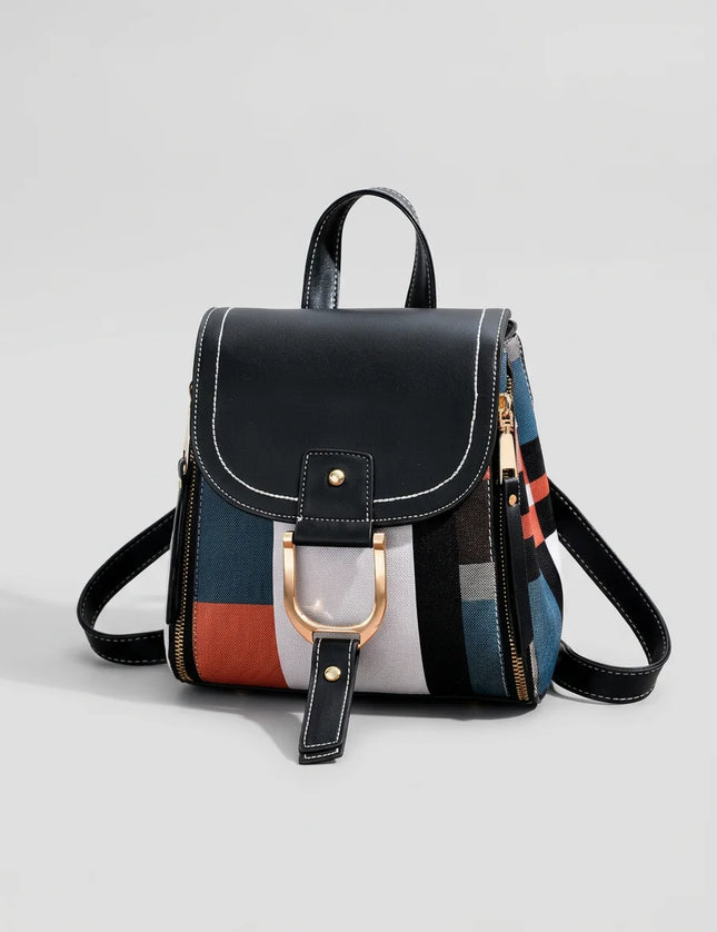 Sac à dos ville compact cuir vegan femme - Vue 1 - Sac