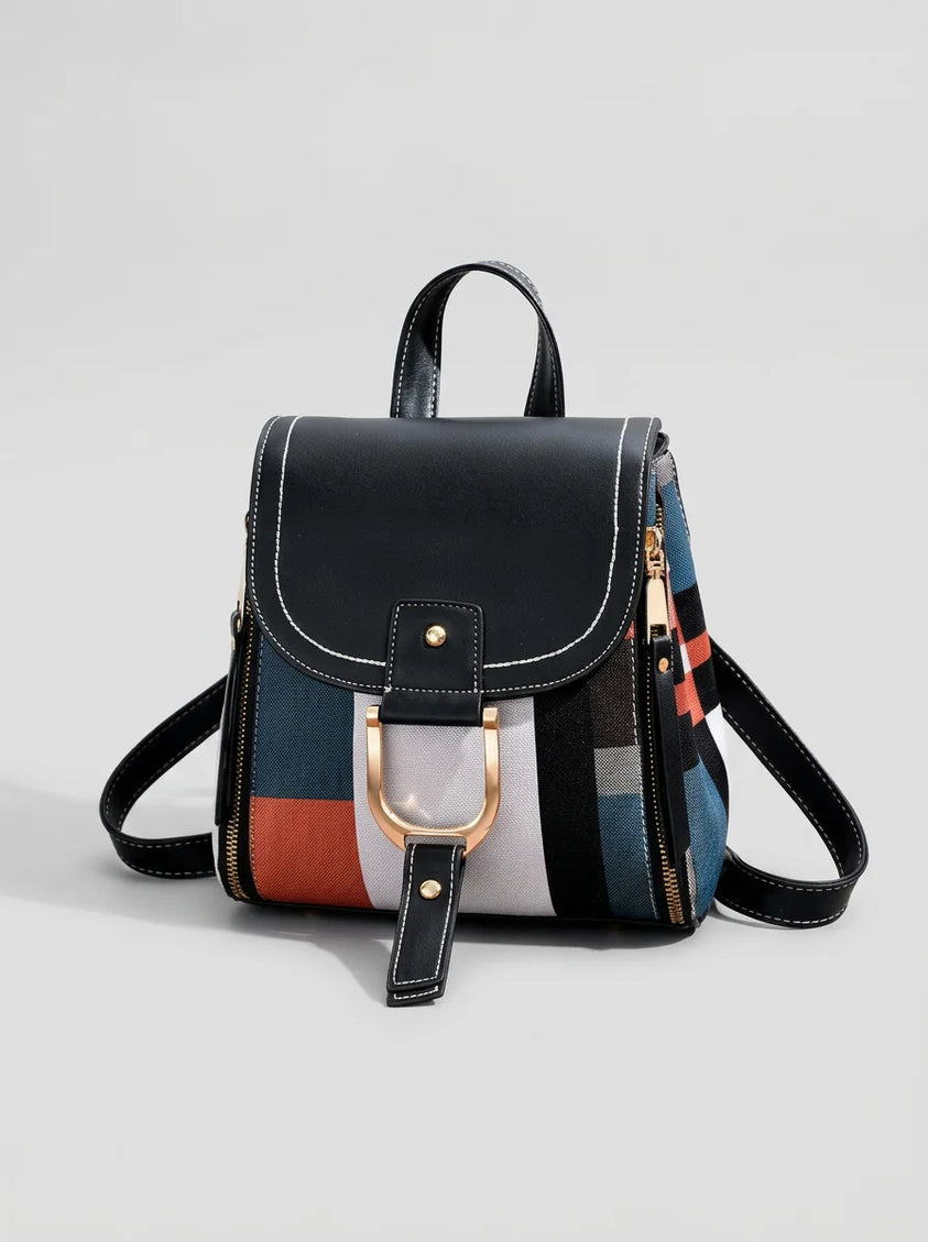 Sac à dos ville compact cuir vegan femme - Vue 1 - Sac