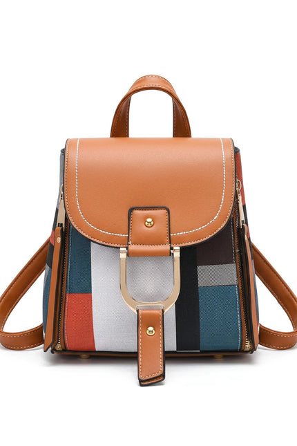 Sac à dos ville compact cuir vegan femme - Vue 1 - Sac