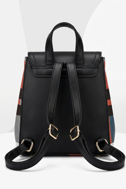 Sac à dos ville compact cuir vegan femme - Vue 3 - Sac