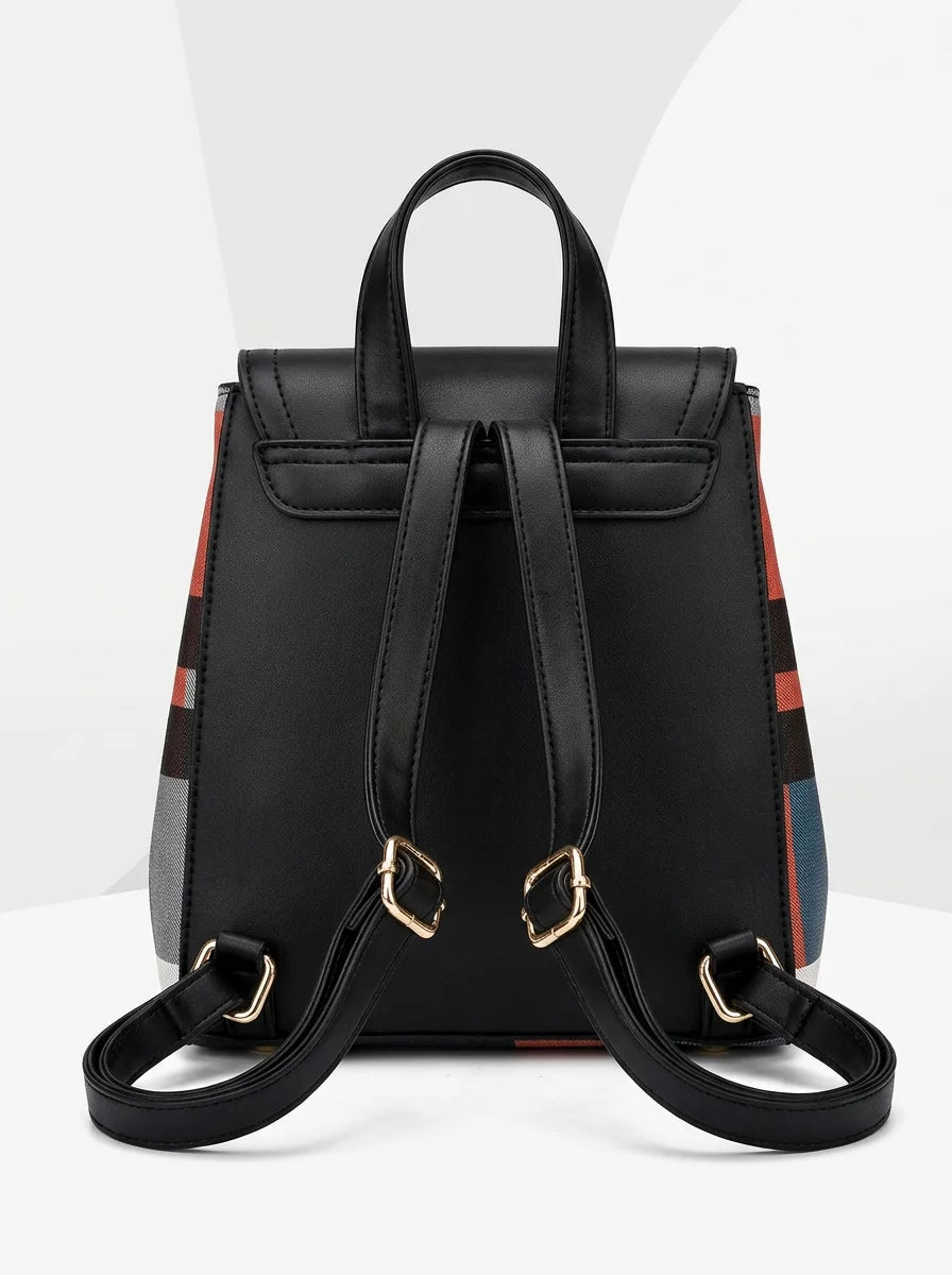 Sac à dos ville compact cuir vegan femme - Vue 3 - Sac