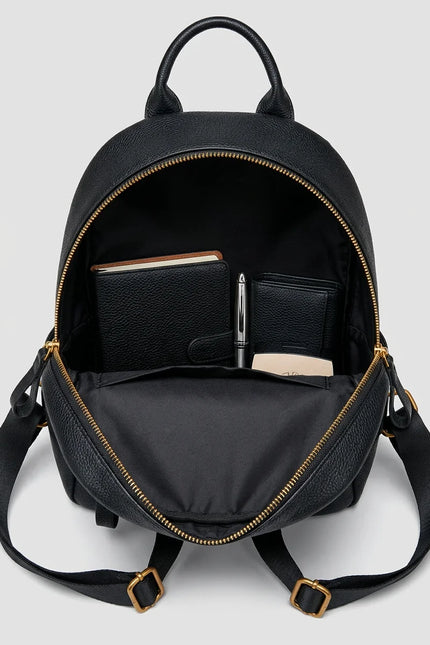 Sac cuir compact quotidien élégant femme - Vue 4 - Sac